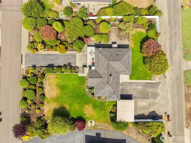 Straight shot looking down on the entire property