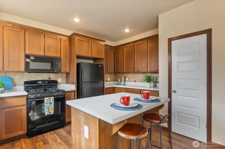 Kitchen even has a pantry!