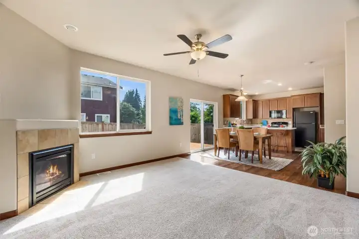 Open and inviting floor plan, with room for everyone