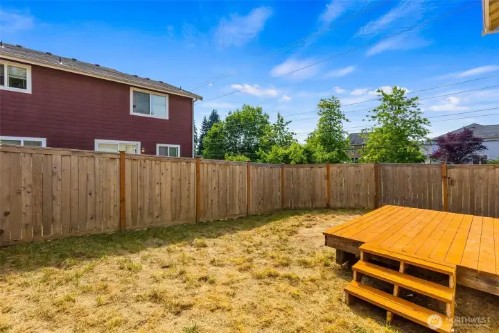 New deck for years of care-free use