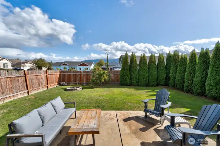 Fenced backyard and patio!