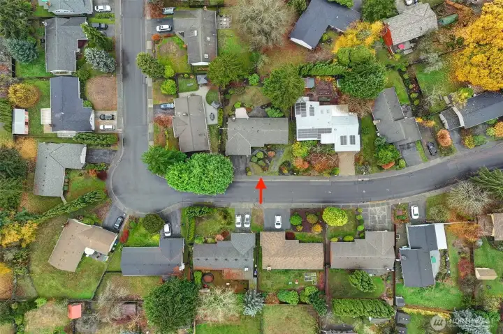 Located on a peaceful street without a lot of through traffic.