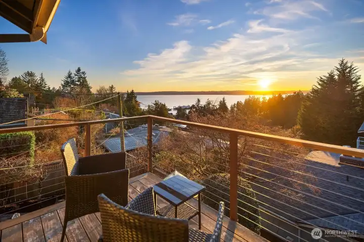 Also enjoy the view from the primary suite deck.