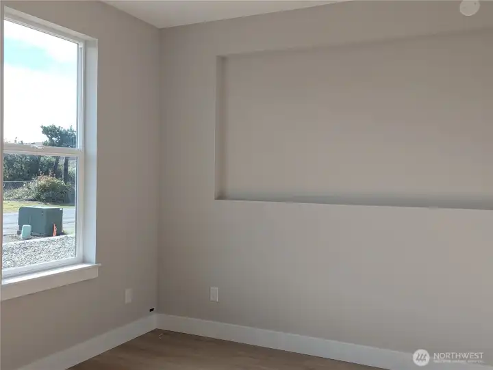 Bedroom #3 to the left of the entry