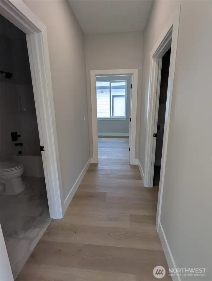 Hallway to Utility Rm and Bedroom #2