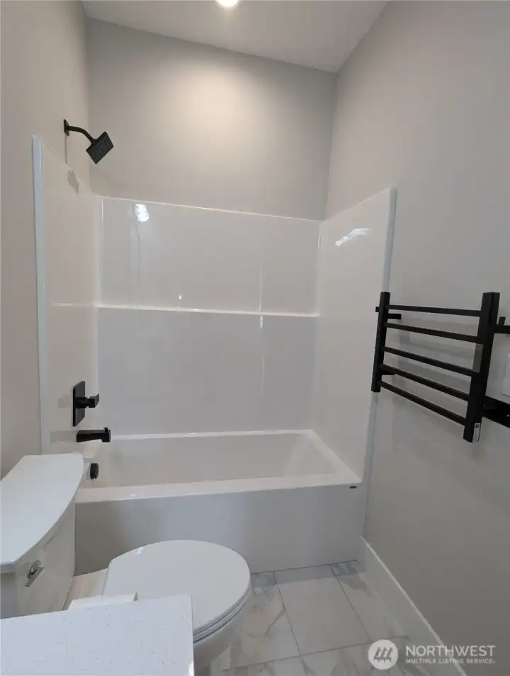 Guest Bath with TOWEL WARMER!