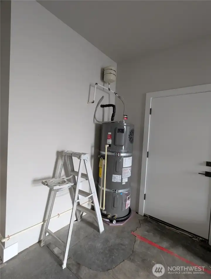 Hot Water Tank in Garage