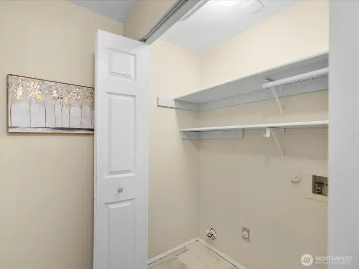 The laundry closet.