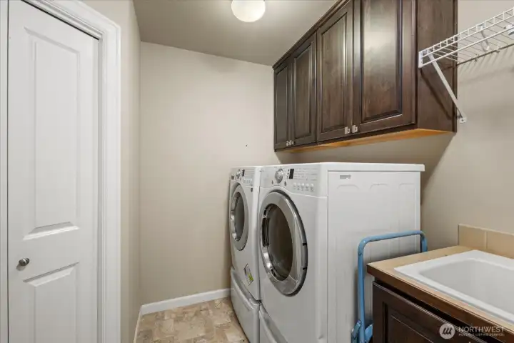 Upper level utility room.