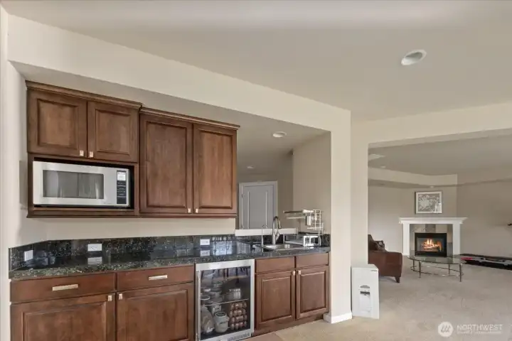Spacious lower level space ideal for multigenerational living.