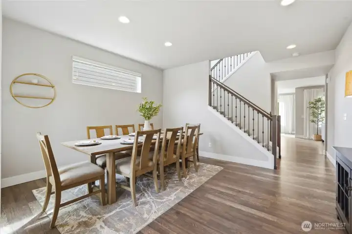 Such a charming way to enter this warm and inviting home