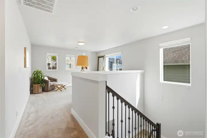 upper level entrance to the loft space