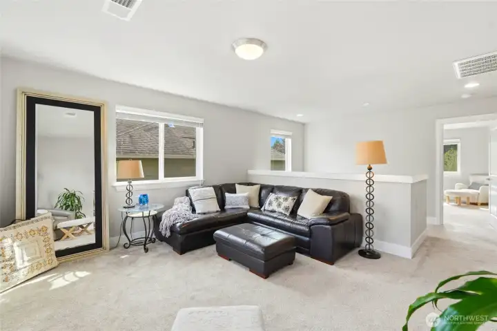 upper level loft, very spacious