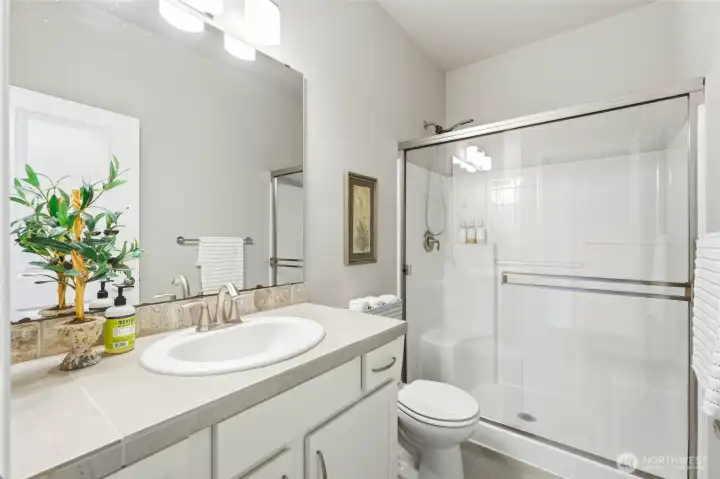 basement level bathroom