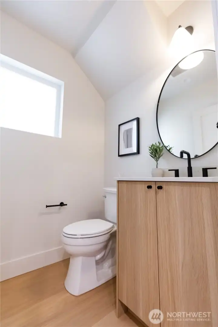 Main floor powder bath Main floor powder bath