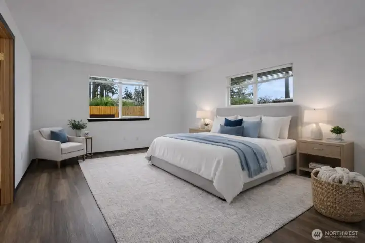 Primary Bedroom *Virtually Staged*