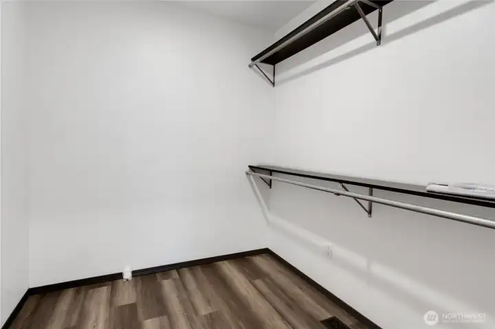 Primary walk in closet