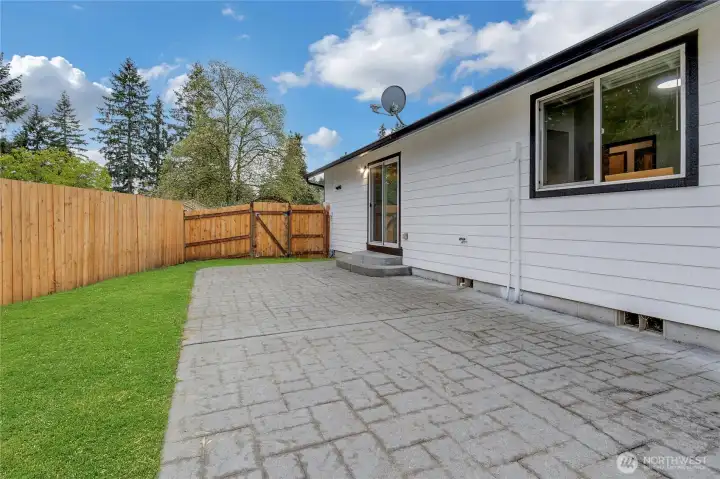 Patio off Dining Room
