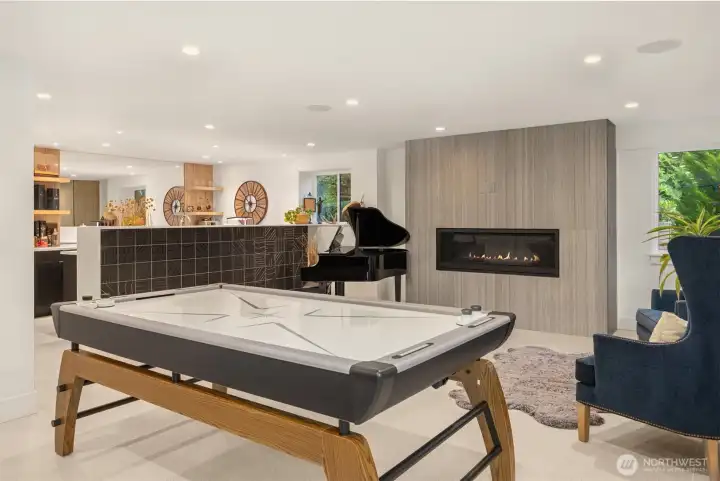 Open floor plan on lower level for all kinds of activities!