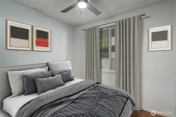 Second Bedroom-Virtually staged.