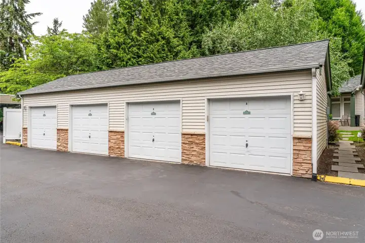 Garage #8 is included.