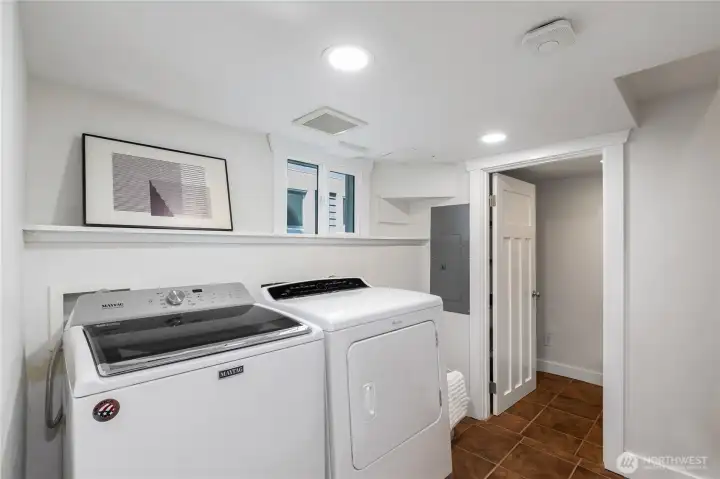 Basement laundry