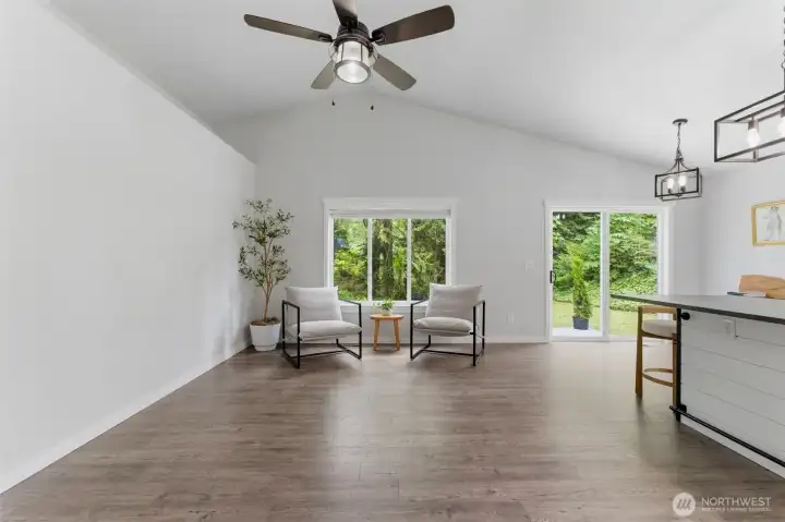 Designed for entertaining! The open-concept great room seamlessly connects the living space to the kitchen, keeping everyone part of the conversation.