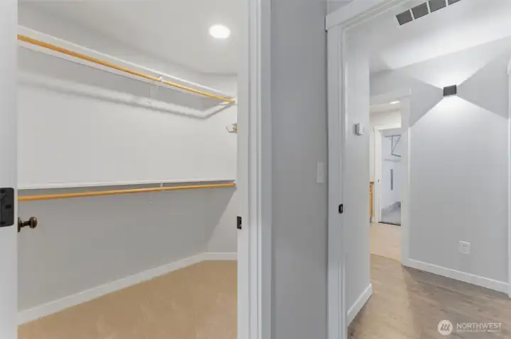 Plenty of room to spare! This spacious closet ensures you won't have to compromise on storage space in your new home.