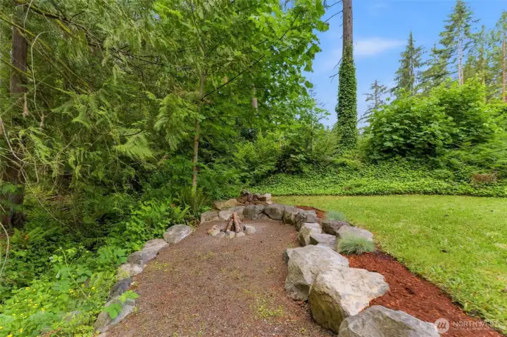he perfect gathering spot! This dedicated campfire area is nestled under the trees, offering a cozy, rustic space for roasting marshmallows and sharing stories under the stars.