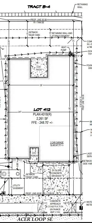 2626 Acer Loop SE preliminary plot plan