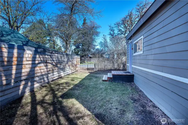Back yard of the main home.
