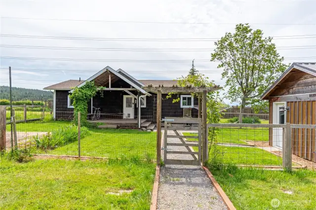 area around house is fully fenced as well as a perimeter fence on the property