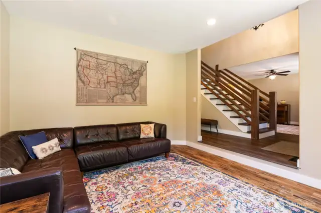 Living area off entry way