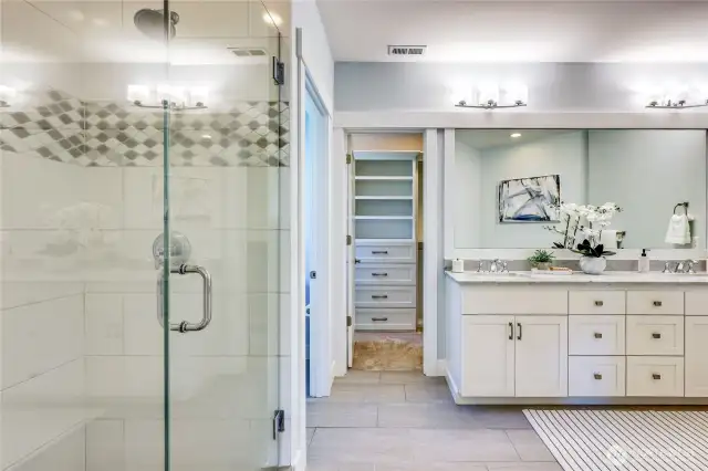 The primary bathroom.