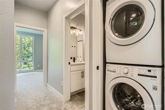 Laundry on 2nd level