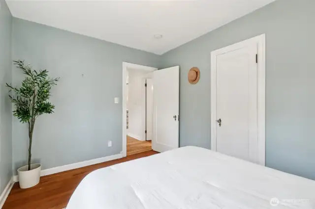 1 of 2 bedrooms on the main level
