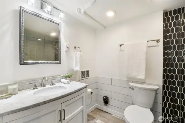 3/4 bath on the lower level