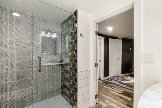 3/4 bath on the lower level