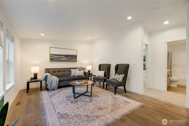 Bonus living space adjacent to dining area