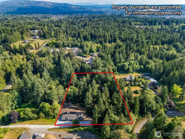 Approximate property lines