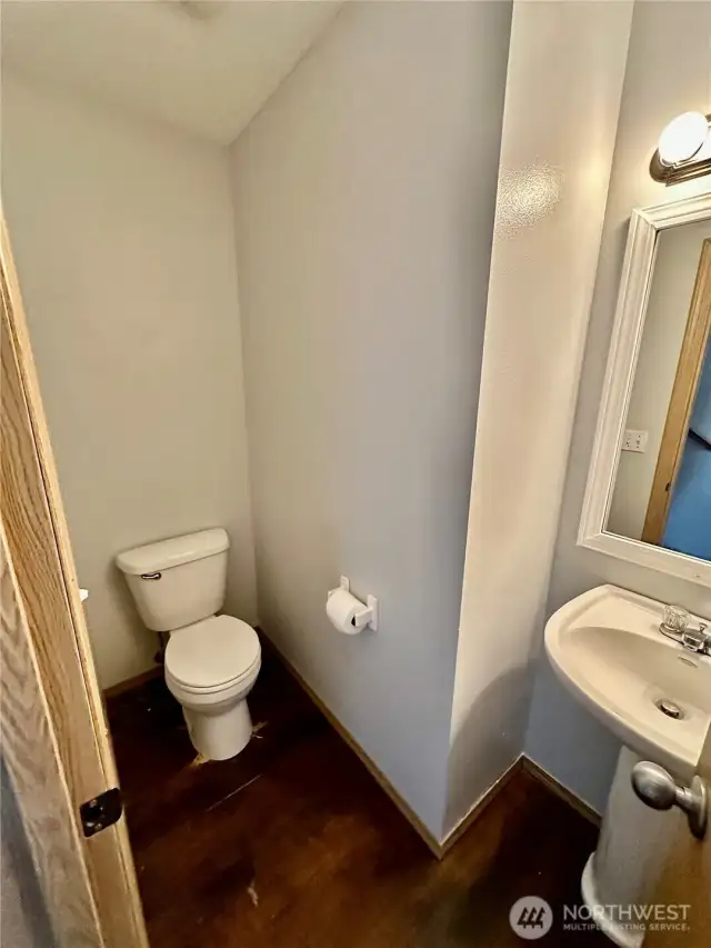 Main floor hall bath.
