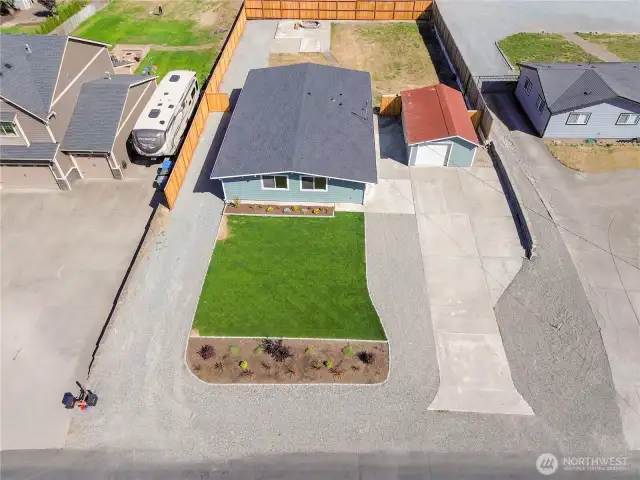 This shows both your driveways, and just how much parking you really have.