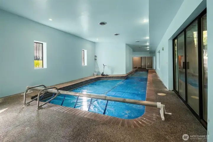 pool on lower level
