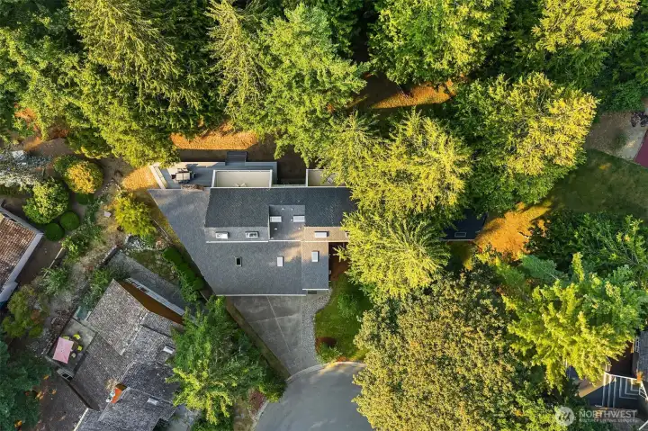 aerial of home