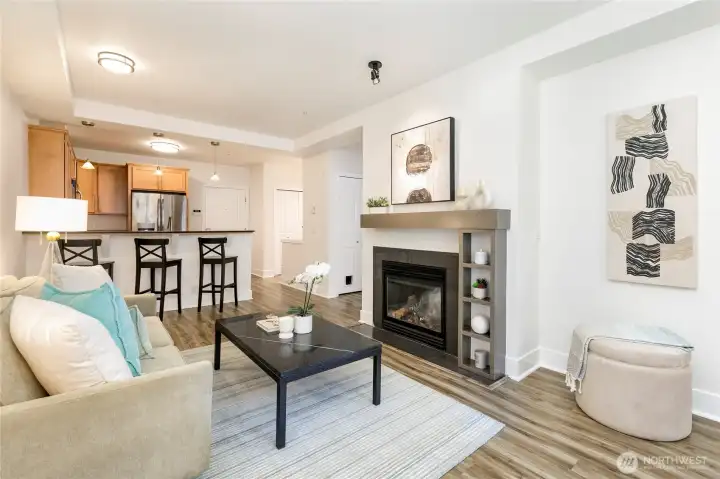 This amazing floor plan lives large due to its practical circular layout. And who doesn't love a super easy gas fireplace to cozy up to when the snow begins to fall.