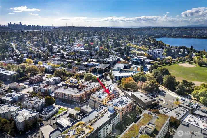 Proximity to downtown and Lake Union.
