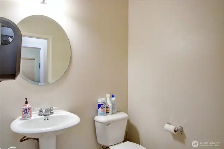 1/2 bath on main level