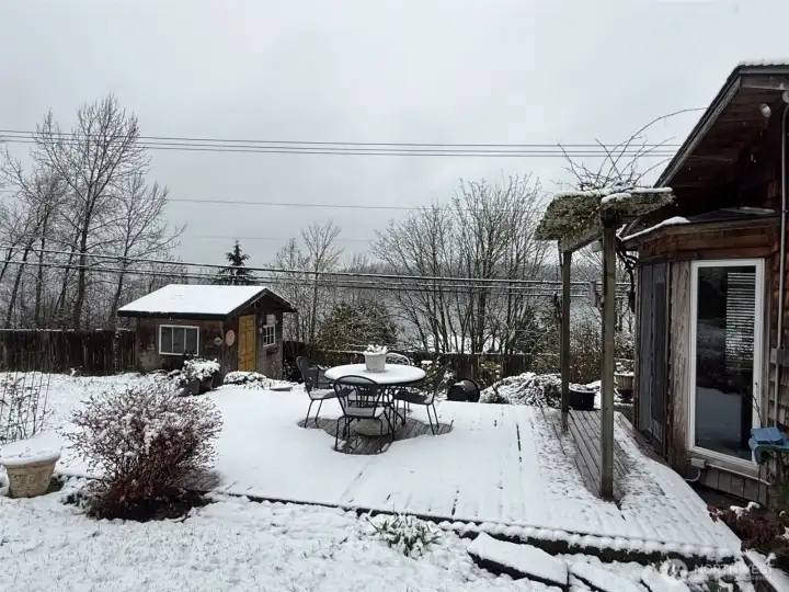 Winter view from deck