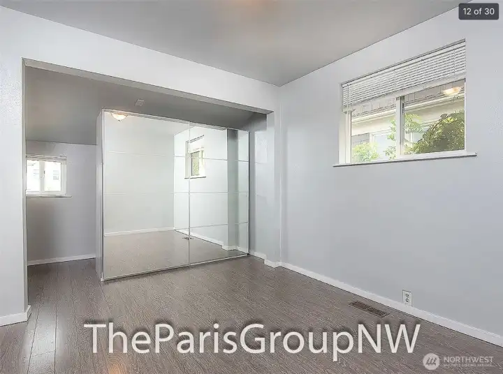 Bedroom on the main with bathroom attached.