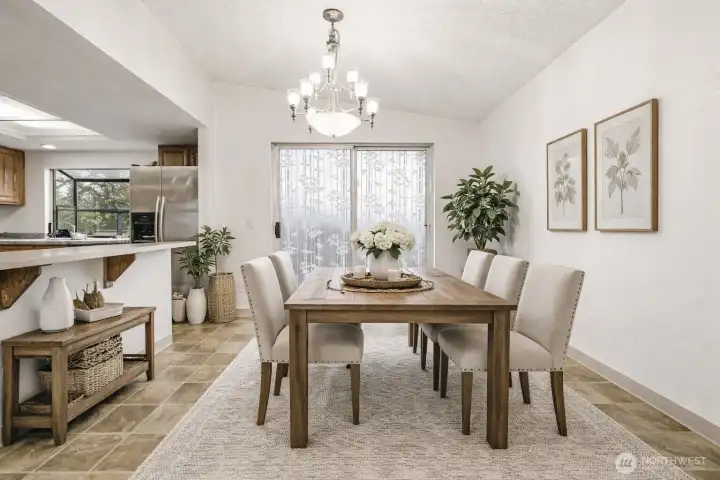 Staged Dining Space